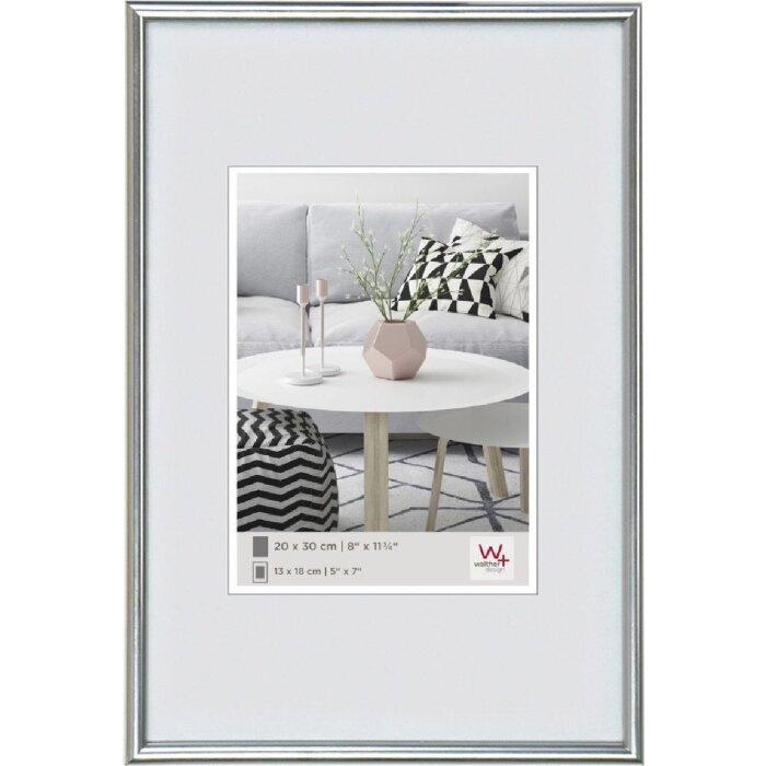 Walther Kunststof lijst Galeria 40x60 zilver