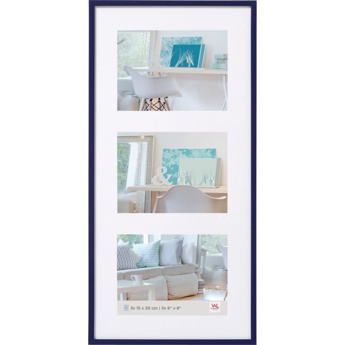 Gallery Lijst Nieuwe Lifestyle 3x 15x20 blauw
