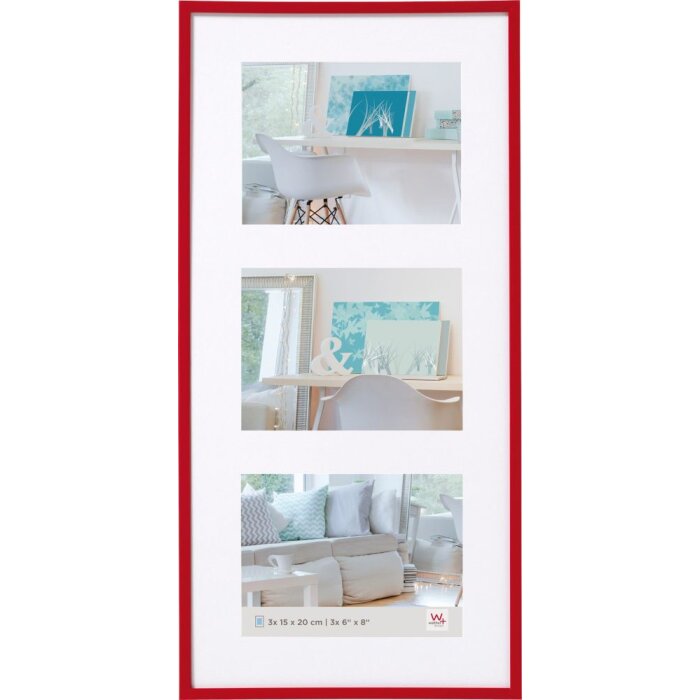 Gallery Lijst Nieuwe Lifestyle 3x 15x20 rood