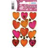 herma decoratieve etiketten decor harten goud 2 vellen
