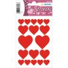 herma stickers decoratieve etiketten harten rood 3 vellen