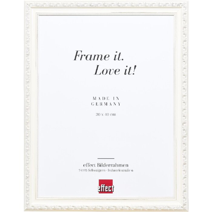 Effect Holzrahmen Profil 37 wit 7x10 cm kunstglas