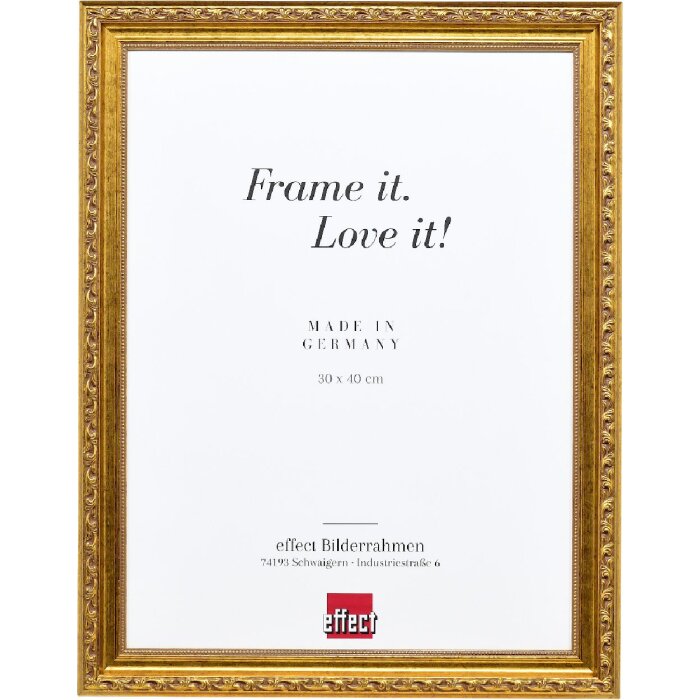 Clayre & Eef Effect Houten Fotolijst Antikgoud 10x10 cm Klarglas