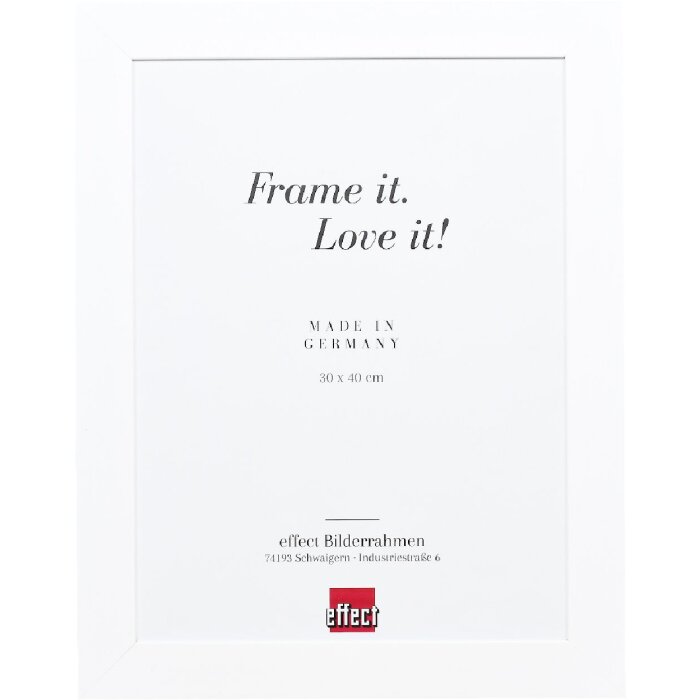 Effect Houten Fotolijst Profiel 30 wit 30,5x91,5 cm Antireflexglas