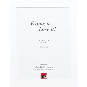 Effect Holzrahmen Profil 30 wit 14,8x21 cm antireflexglas fotolijst