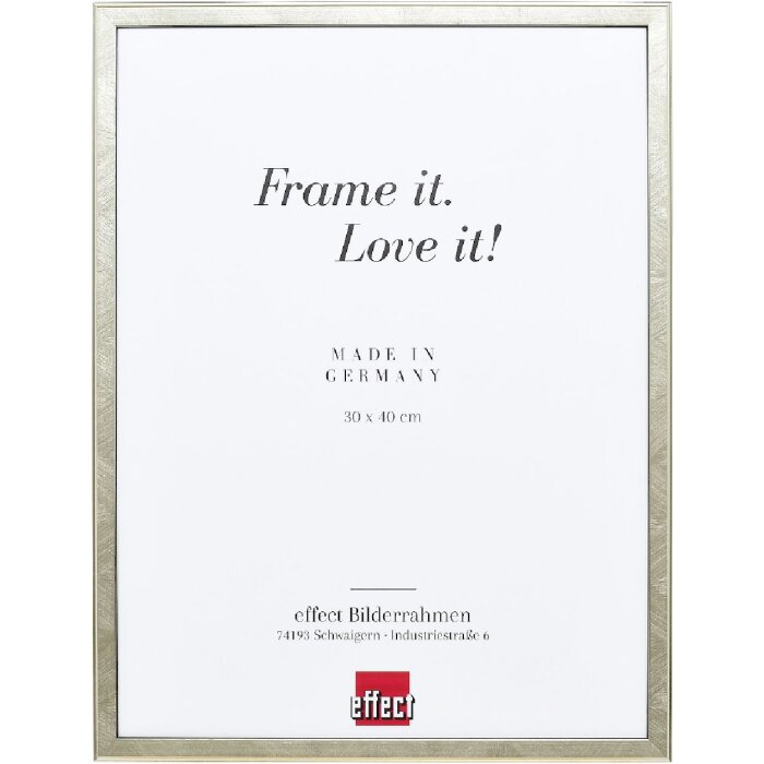 Effect Houten Fotolijst Profil 29 Zilver 25x50 cm met Antireflexglas