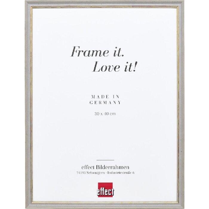 Effect Houten Fotolijst Profil 25 Grijs 25x50 cm met Museumsglas