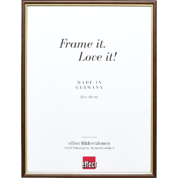 Effect Holzrahmen Profil 23 bruin 25x50 cm museumsglas