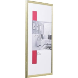 Effect Holz-Bilderrahmen Profil 20 zilver 25x50 cm Museumsglas