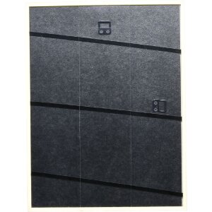 Effect Holz-Bilderrahmen Profil 20 zilver 25x50 cm Museumsglas