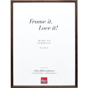 Effect Holz-Bilderrahmen Profil 20 donkerbruin 25x50 cm kunstglas
