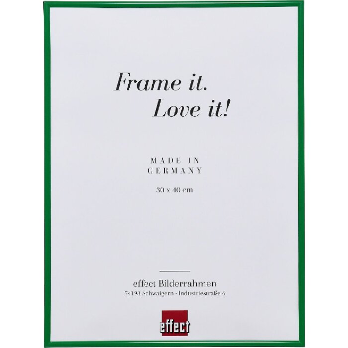 Effect kunststoflijst Art 10x10 cm groen met museumglas