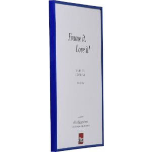 Effect Kunststoflijst Art 10x10 cm blauw met museumglas