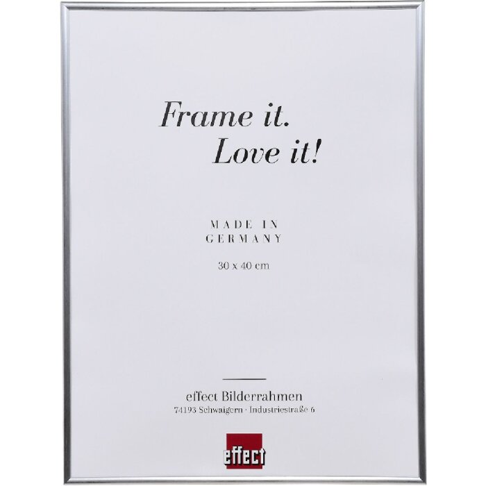 Effect Kunststoflijst Art 49,3x68,5 cm zilver – Puzzellijst met kunstglas