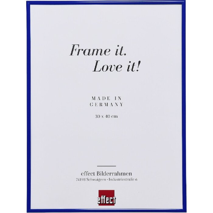 Effect Kunststoflijst 20x25 cm blauw met kunstglas
