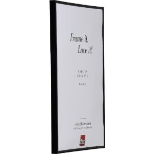 Effect kunststoflijst 20x25 cm zwart met kunstglas