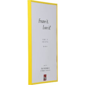 Effect kunststoflijst Art 13x13 cm geel kunstglas