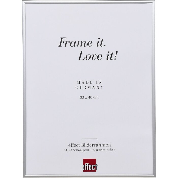 Effect kunststoflijst 10x10 cm met alulike kunstglas