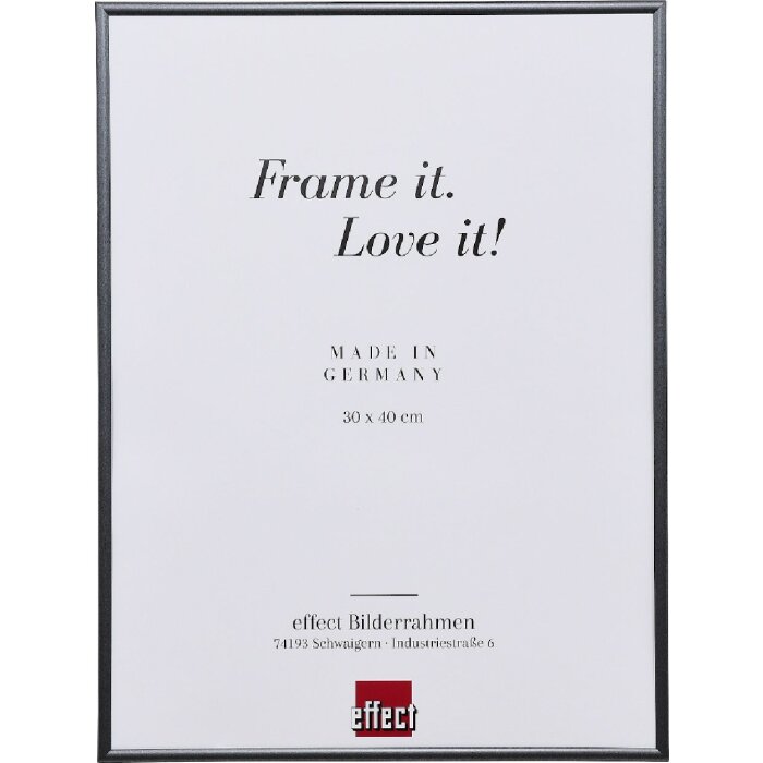 Effect Kunststoflijst 10x10 cm Grijs met Kunstglas