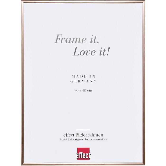 Effect Kunststoflijst ART 40x50 cm roze met antireflexglas