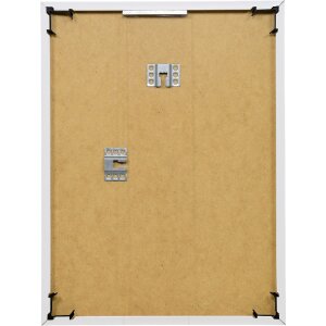 Effect kunststoflijst 10x10 cm wit met anti-reflexglas