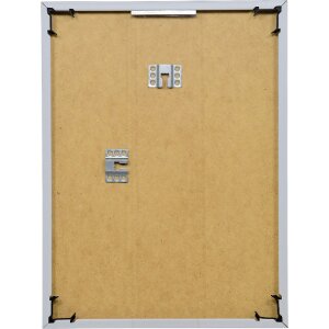 Effect kunststoflijst 10x10 cm zilver met antireflexglas