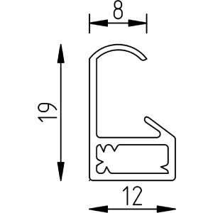 Effect fotolijst 61x91,5 cm roze – moderne kunststoflijst met normaal glas