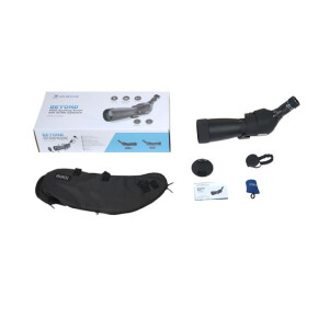 Sirui Sportich S6080A-BK Verrekijker 20-60x80 zwart met schuine zichtlijn, waterbestendig, inclusief transporttas