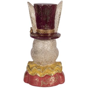 Clayre & Eef Decoratief Konijn Beige/Roze 16x13x29 cm