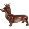 Clayre & Eef Decoratief Beeld Hond Bruin 35x14x28 cm