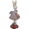 Clayre & Eef decoratief konijn ballerina beige blauw roze 35 cm
