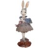 Clayre & Eef decoratief konijn ballerina beige blauw roze 35 cm