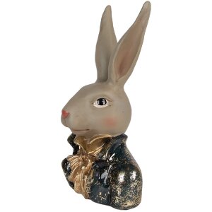 Clayre & Eef Decoratief Konijn Beeld Goud 13x10x23 cm