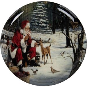 Clayre & Eef Decoratieve Schaal Ø 28 cm...