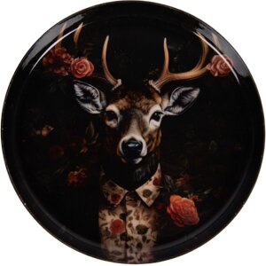 Clayre & Eef tafelonderschepers zwart-bruin Ø...