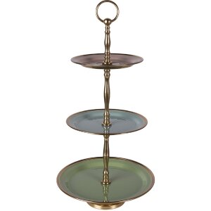 Clayre & Eef 66425 ronde etageres Ø 27x51 cm...