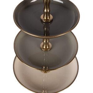 Clayre & Eef plankenrek Ø 18x35 cm beige-goud,...