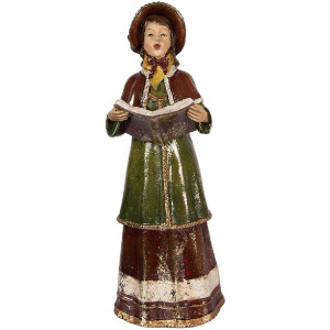 Clayre & Eef 4-delig kerstchor set in rood en groen