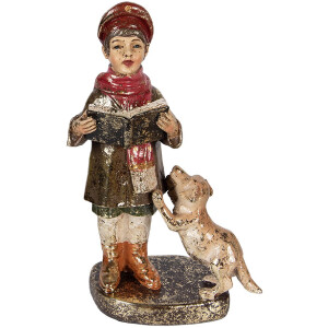 Clayre & Eef 4-delig kerstchor set in rood en groen