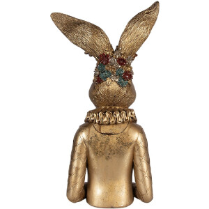 Clayre & Eef Konijnen-Buste Goudgroen 27x17x49 cm