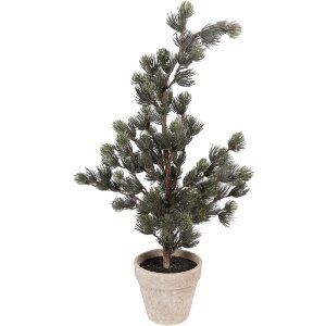 Clayre & Eef kerstdecoratieboom 30x30x65 cm kunststof