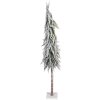 Clayre & Eef kunstmatige kerstboom 80 cm groen met witte accenten