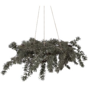 Clayre & Eef Kerstkrans met LED, Ø 60x8 cm,...