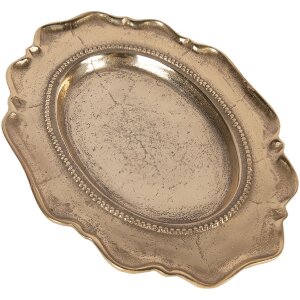 Clayre & Eef Decoratieve Schaal Goud 31x22x3 cm