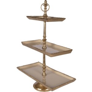 Clayre & Eef etagere 34x17x50 cm goud vier niveaus