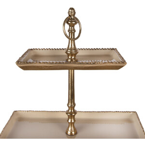 Clayre & Eef etagere 34x17x50 cm goud vier niveaus