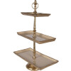 Clayre & Eef etagere 34x17x50 cm goud vier niveaus