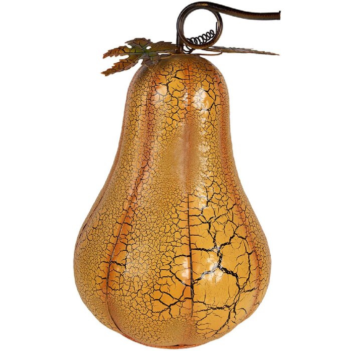 Clayre & Eef Kerstdecoratie Pompoen levendig oranje Ø 28x47 cm