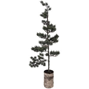 Clayre & Eef kerstboom met LED, groenbruin, 30x35x100 cm