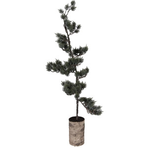 Clayre & Eef kerstboom met LED, groenbruin, 30x35x100 cm